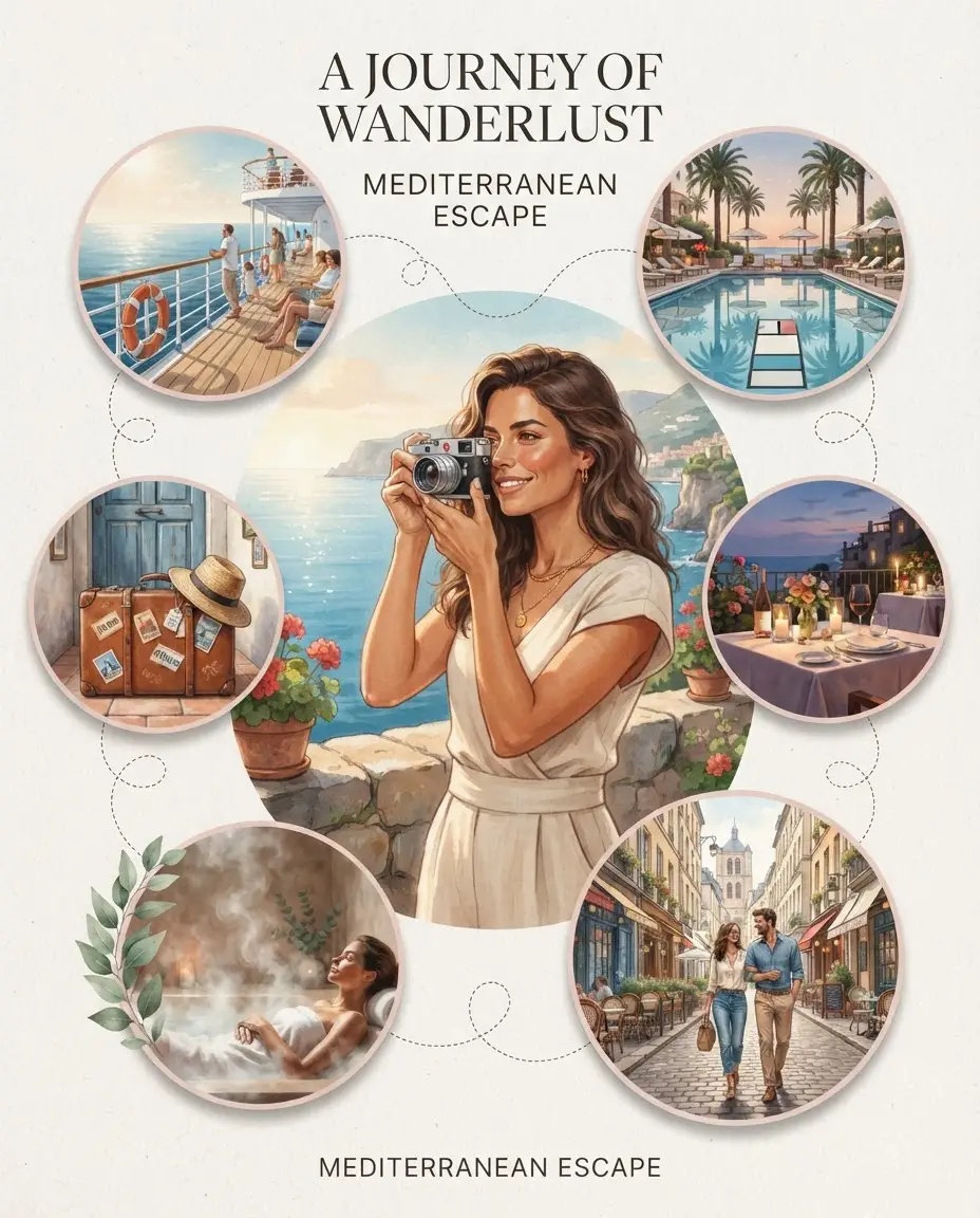 A real-life travel journey: cruise, hotel, dining, experiences woven together